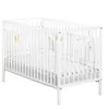 Image de Lit bébé - 120 x 60 cm - Babyprice First - Tout barreaux - En bois blanc