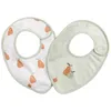 Image de Bavoirs en coton lot de 2 Vert tilleul