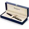 Image de Waterman Expert stylo plume | noir brillant avec attributs dorés à l'or fin 23 k | plume moyenne | coffret cadeau