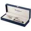 Image de Waterman Expert stylo bille - acier inoxydable avec attributs dorés à l'or fin 23 k - pointe moyenne - encre bleue - coffret cadeau