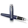 Image de Parker IM stylo plume | bleu mat | pointe fine | coffret cadeau