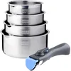 Image de Arthur Martin - Batterie de cuisine inox 5 pcs - AM7457 AVEC MANCHE AMOVIBLE
