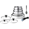 Image de AM. Battery 10pcs 3 saucepans 16/18/20cm and 2 frying pans 24/26cm