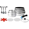 Image de Batterie de cuisine Arthur Martin Batterie amovible 15 pièces inox AM1526CR Inox