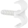 Image de Collier cheville plastique blanc double - Tube Ø 16 mm - Vendu par 100 - Fix-Ring - ING Fixation