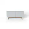 Image de Buffet 4 portes HOME W coloris blanc