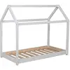 Image de PANDA Lit Cabane 70x140cm, blanc