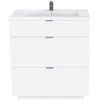 Image de Meuble sous-vasque MARBELLA 80 cm + 3 tiroirs / Blanc