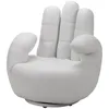 Image de Vente-unique - Fauteuil Main pivotant Catchy en Simili - Blanc