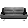 Image de Vente-unique - Canapé 3 Places en Microfibre MUSKO - Bicolore Gris et Noir