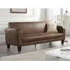 Image de Canapé Club 3 Places Convertible INICIO en Microfibre Aspect Cuir Vieilli