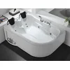 Image de Vente-unique - Baignoire balnéo - 181 x 121 x 65 cm - Blanche - Angle gauche - 2 places - 385 L - RAFINA