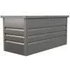 Image de Vente-unique - Coffre de rangement de jardin en acier galvanisé gris - 400L - TOMASO