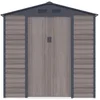 Image de Vente-unique - Abri de Jardin métal en Acier galvanisé Effet Bois Gris 4,15 m² - ADELMO