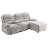Image de Vente-unique - Canapé d'angle Droit Relax en Tissu Beige Macedonia