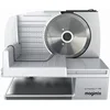 Image de magimix Trancheuse Électrique - T190 - Lame Inox Crantée 19 cm, Épaisseur de Coupe Réglable 0 à 28 mm, Chariot Extra-Large, Plateau Inox, 150 W, Sécurité Enfant