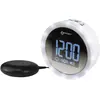 Image de Réveil avec Alarme Puissante de 95dB, Flash Lumineux et Coussin Vibrant - Le Wake 'N' Shake Star de Geemarc Réveille Les Gros Dormeurs, Malentendants et Sourds - Port de Charge USB - Version FR