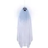 Image de P'tit Clown - 22220 - Automate Fantôme Flottant Halloween - Animatroniques Fantôme - Animatronics Sonore et Lumineux - Décoration Animée Effrayante - Piles Non incluses - H. 90 cm