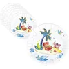 Image de P'tit Clown CAM ET LEON - Accessoires Décoration d’Anniversaire Enfant - Thème Pirates - Assiettes, Gobelets, Serviettes, Confettis, Sachets, Cartes d’Invitation (Assiette x8)