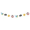 Image de CAM ET Leon - Accessoires Décoration d’Anniversaire Enfant - Thème Pirates - Assiettes, Gobelets, Serviettes, Confettis, Sachets, Cartes d’Invitation (Guirlande - 3,6 m)
