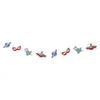 Image de P'tit Clown CAM ET LEON - Accessoires Décoration d’Anniversaire Enfant - Thème Super Héros - Assiettes, Gobelets, Serviettes, Confettis, Sachets, Cartes d’Invitation (Guirlande - 3,6 m)