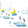 Image de CAM ET LEON - Accessoires Décoration d’Anniversaire Enfant - Thème Licornes - Assiettes, Gobelets, Serviettes, Confettis, Sachets, Cartes d’Invitation (Serviette x20)