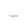 Image de CAM ET Leon - Accessoires Décoration Festive Argentés - Parfait pour Anniversaire (Guirlande Happy Birthday, 2,5 m)