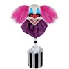 Image de P'TIT CLOWN - 23535 - Automate Clown Halloween - Animatronique - Animatronics - Tête de Clown Animée, Sonore et Lumineuse - Parfait pour Une Décoration Effrayante - 45 cm - Piles Non incluses