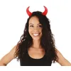 Image de P'TIT CLOWN - Serre-tête de Diable - Accessoire de Déguisement - Pour Carnaval, Fêtes à Thèmes, Halloween, La Grande Boucle, Nouvel An, St Valentin, Cosplay, Manga, EVG, EVJF (Serre-tête en plastique)