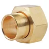 Image de Raccord laiton droit 2 pièces à souder - F 1/2 - Ø 14 mm - 359GC - Thermador