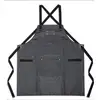 Image de Tablier en toile enduite et cuir noir Livoo