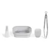 Image de Set de 4 accessoires pour friteuse sans huile - LIVOO - MEN428 - 1 moule 2 en 1 pliable - 1 set de 12 moules - 1 pinceau - 1 pince