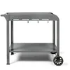 Image de Desserte pour plancha - LIVOO - GS168G - 2 roues crantées ø 145 cm - Plateau supérieur 70 x 50 cm - Plateau inférieur 79 x 49 cm
