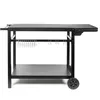 Image de Desserte pour plancha avec tablette rabattable - LIVOO - GS170N - 2 roues crantées Ø15 cm - Plateau supérieur 85 x 50 cm