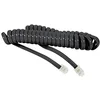 Image de Connectique téléphonie et ADSL Rallonge téléphonique 4/4 RJ9 2 mètres Noir 93665