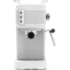 Image de SCHNEIDER SCES2312WH, Cafetière expresso 1.2L, 15 bars, Réservoir transparent détachable, Multiboissons, 1100 watts, Blanc esprit rétro