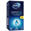 Image de Manix Contact Plus : Boite de 20 Préservatifs pour Homme, Ultra-Fins et Extra Lubrifiés pour des Sensations Intactes/Largeur Nominale 53mm