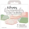 Image de Graine Créative 6 Formes hexagonales en Bois à décorer 10 x 10 x 0,4 cm