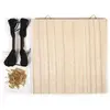 Image de Tableau Neutre String Art en bois brut 22cm - Graine créative
