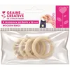 Image de GRAINE CREATIVE Anneaux en Bois 5,5 cm 4 pièces