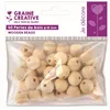 Image de GRAINE CREATIVE Sachet 40 Perles De Bois Ø 15 mm