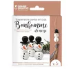 Image de Graine Creative GC Lot de 5 pendentifs en perles en bois - Bonhomme de neige