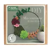 Image de Kit DIY feutrine - Ma couronne de succulentes - 20 cm