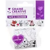 Image de Masking tape large à colorier - Animaux de la forêt 4,6 cm x 5 m