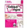 Image de PW International - Plastique dingue transparent et blanc, sachet de 4 feuilles transparentes + 3 feuilles blanches de 260 x 200 mm, 3 ans et plus