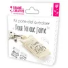 Image de GRAINES CREATIVES Kit porte-clef à réaliser Papa Maman