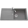 Image de Evier 1 grand bac, 1  gouttoir BRIO coloris chrome