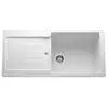 Image de Evier 1 bac, 1  gouttoir BRIO coloris blanc