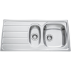 Image de Evier 1 bac, 1 vide-sauce, 1 égouttoir ROCK inox lisse