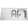 Image de Evier 1 bac, 1 vide-sauce, 1 égouttoir ROCK inox ministructure